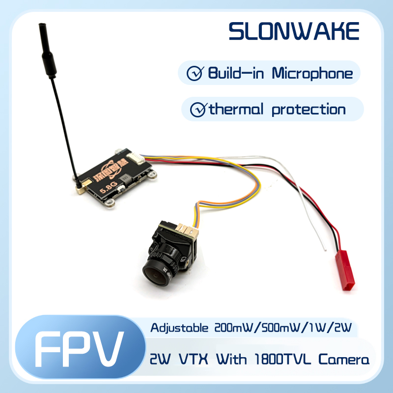 SLONWAKE 5.8G 56CH 2W transmit - огляд і ціна Fpv Drone Vtx