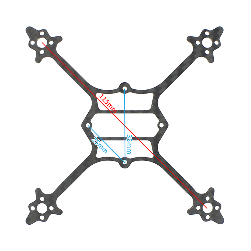 115mm Wheelbase Bottom Plate 3 - огляд і ціна Fpv Drone Tool Kit